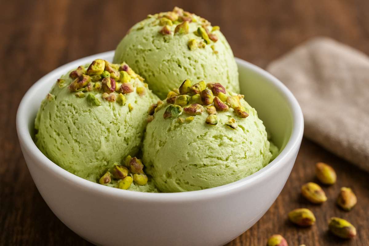 restaurant style pista ice cream